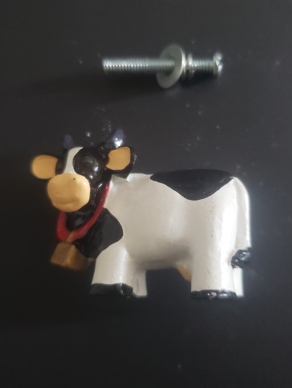 Cow Decorative Drawer Pull Dresser Cabinet Knob Handle Milk Farm Decor Set of 9